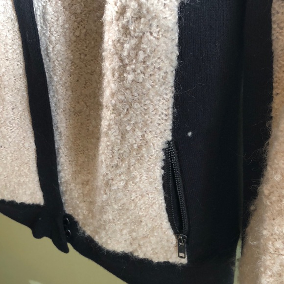 Anthropologie nubby beige zip up cardigan - Picture 3 of 4